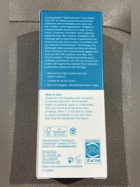 New Colorscience Sunforgettable Total Protection Face Shield Flex SPF 50 - Tan - Picture 5 of 6